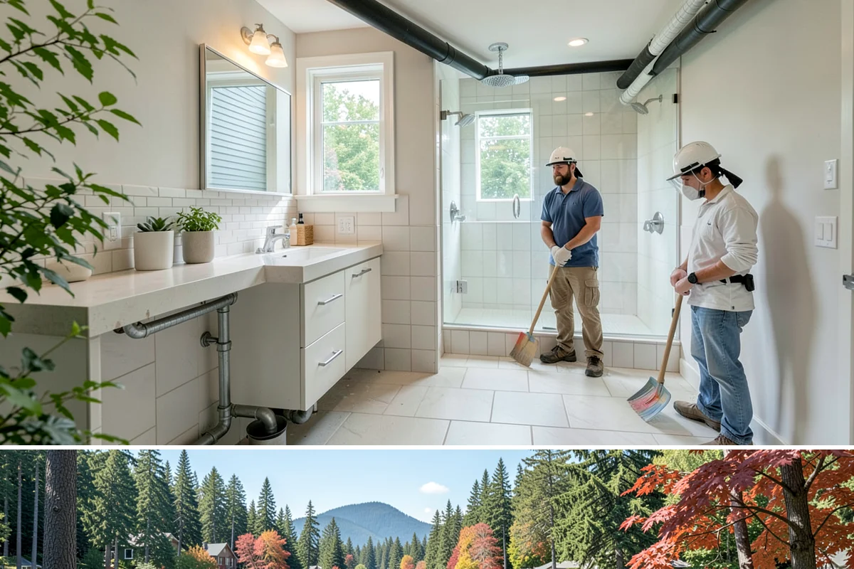 Slab Foundation Installation in Covington, King County, WA - Slab pours favor drier days
