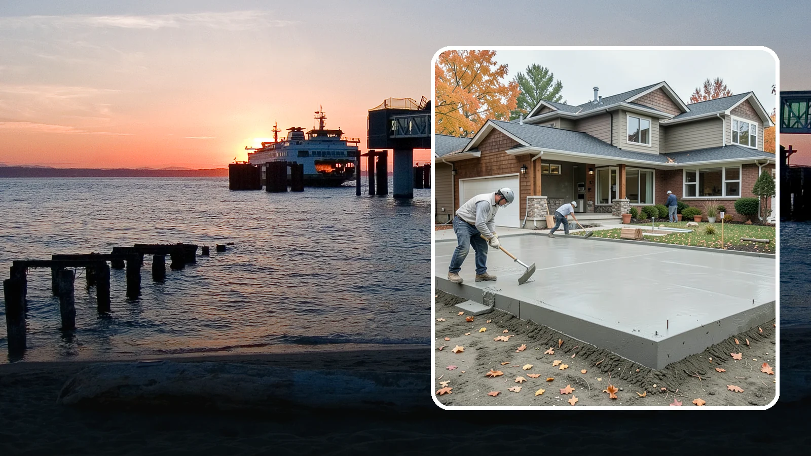 Slab Foundation Installation in Edmonds, Snohomish County, WA - We pour monolithic and reinforced slab-on-grade foundations that give additions and homes a solid, ground-level base.