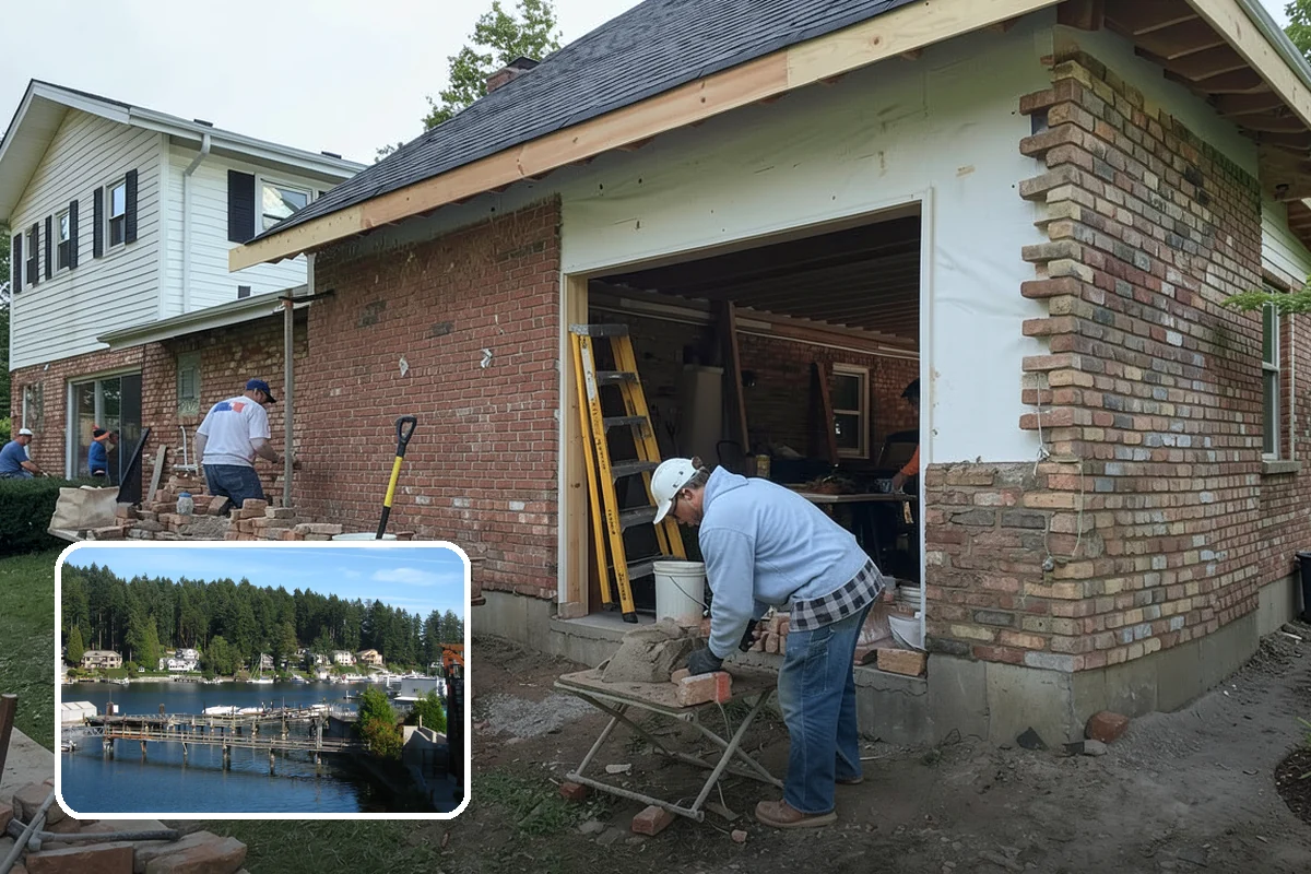 Slab Foundation Installation in Gig Harbor, Pierce County, WA - One integrated pour that serves as footing and floor