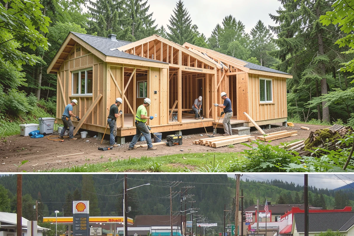 Slab Foundation Installation in Granite Falls, Snohomish County, WA - Slab pours favor drier days