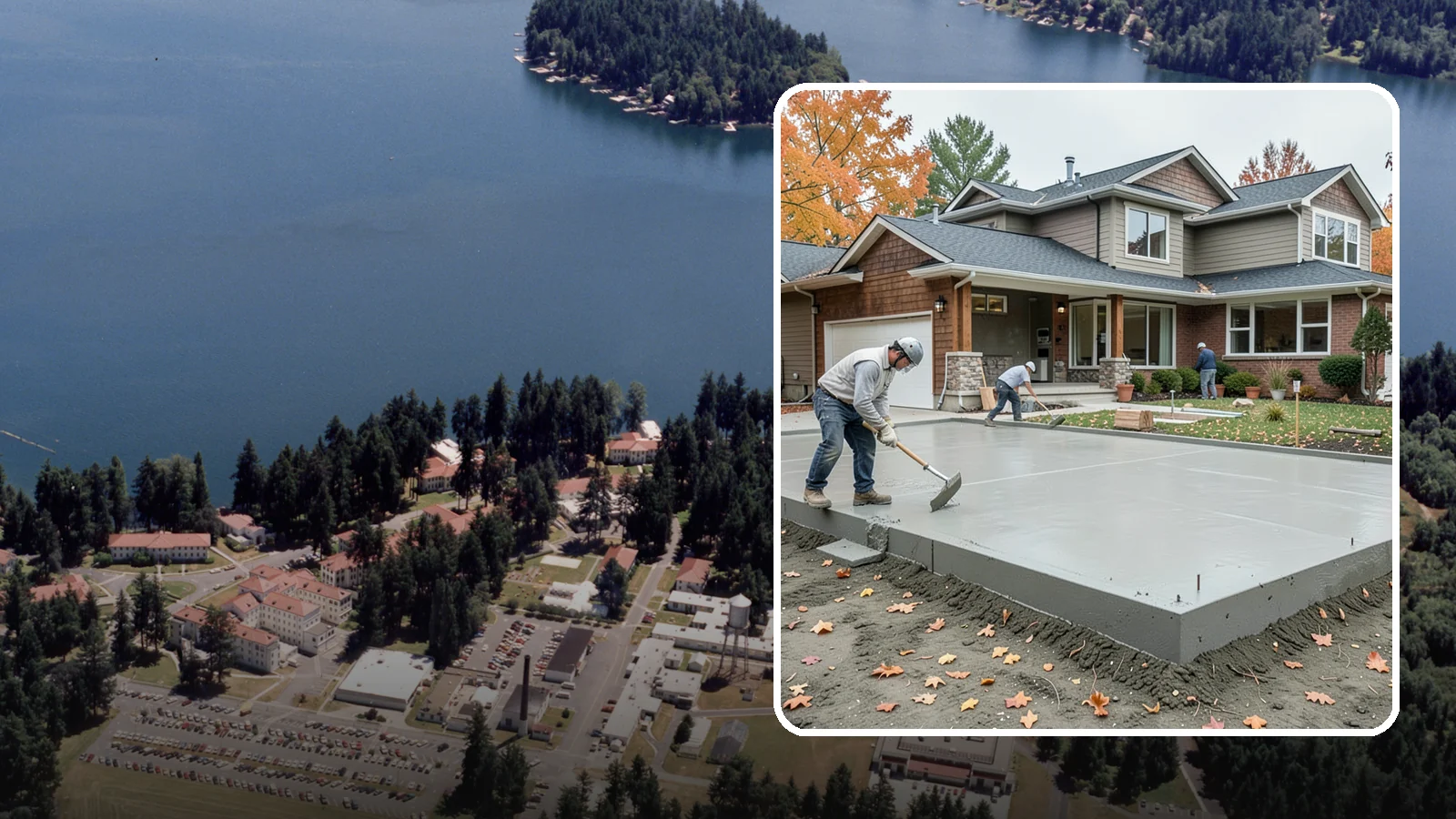 Slab Foundation Installation in Lakewood, Pierce County, WA - We pour monolithic and reinforced slab-on-grade foundations that give additions and homes a solid, ground-level base.