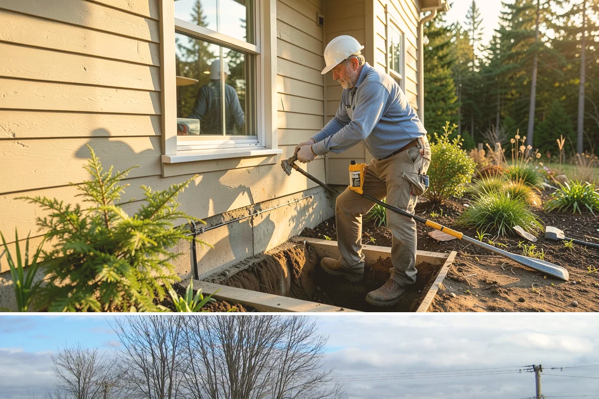 Slab Foundation Installation in Langley, Island County, WA - Slab pours favor drier days
