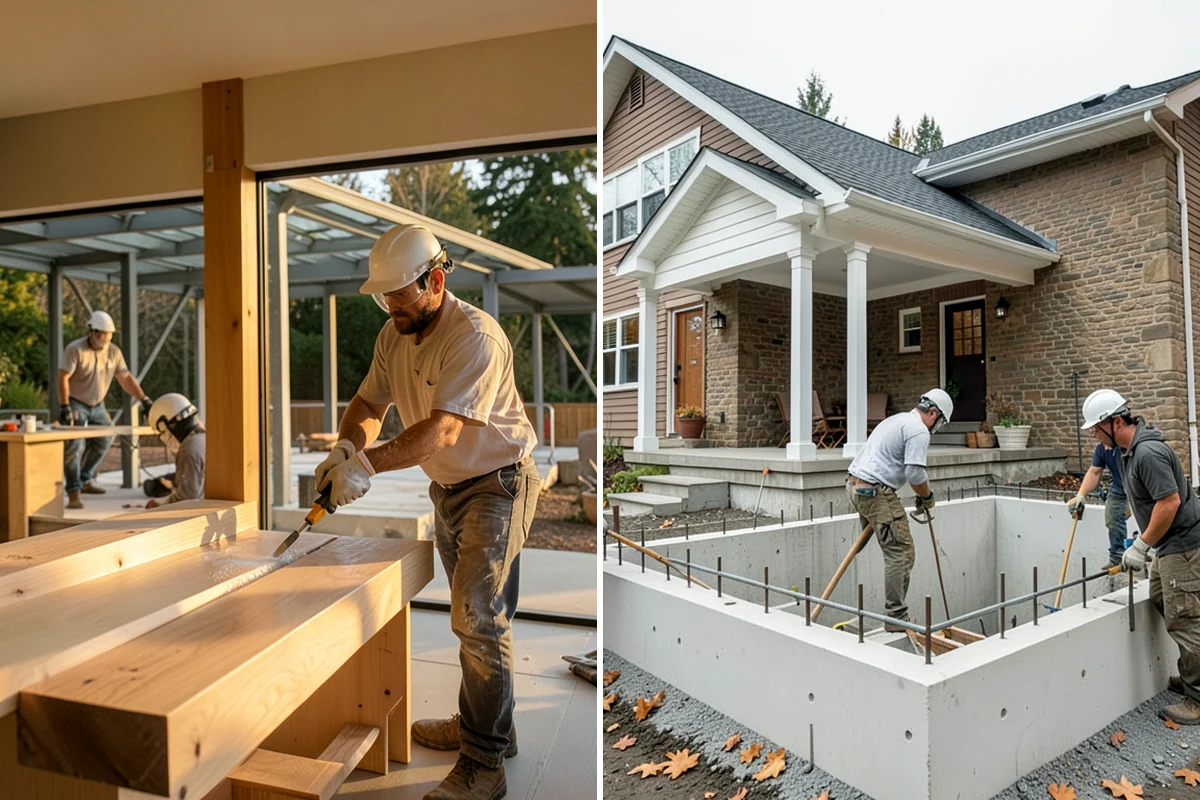 Slab Foundation Installation in Lyman, Skagit County, WA - Grade and compact the sub-base to the required density