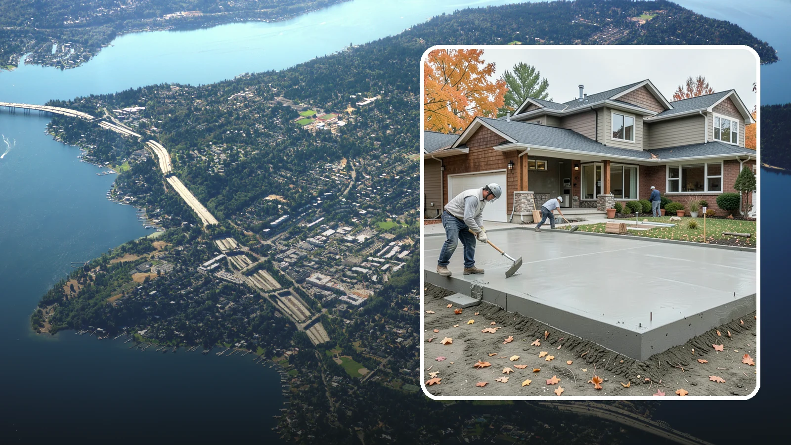 Slab Foundation Installation in Mercer Island, King County, WA - We pour monolithic and reinforced slab-on-grade foundations that give additions and homes a solid, ground-level base.