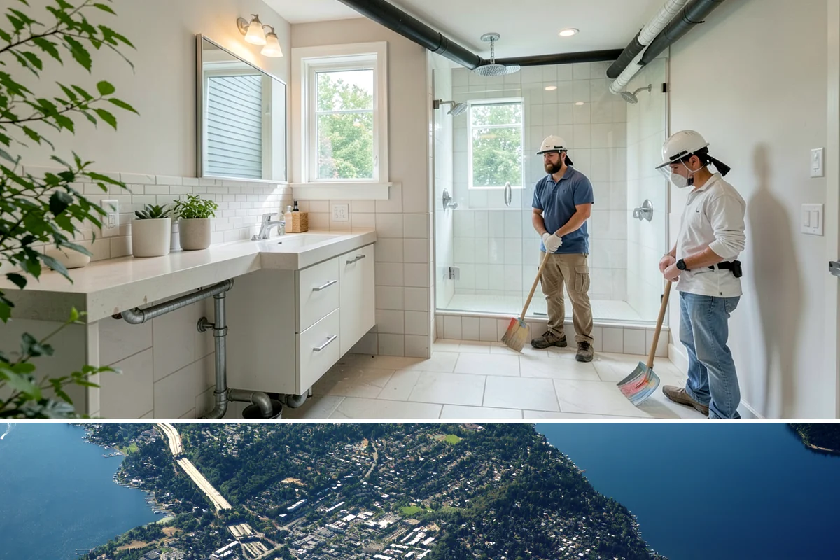 Slab Foundation Installation in Mercer Island, King County, WA - Slab pours favor drier days