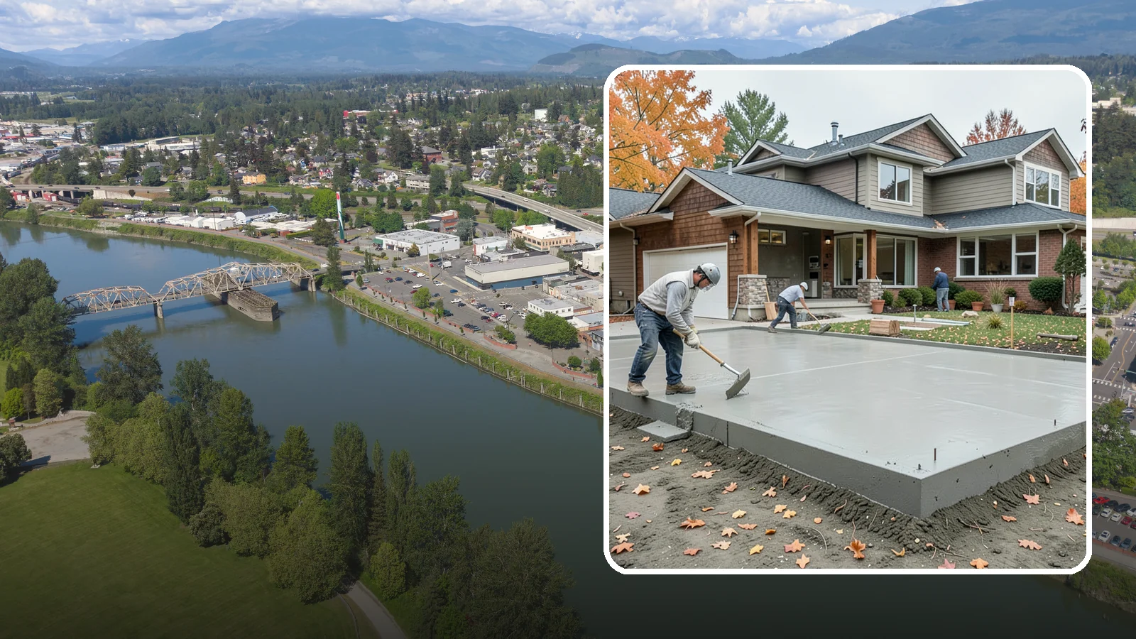 Slab Foundation Installation in Mount Vernon, Skagit County, WA - We pour monolithic and reinforced slab-on-grade foundations that give additions and homes a solid, ground-level base.