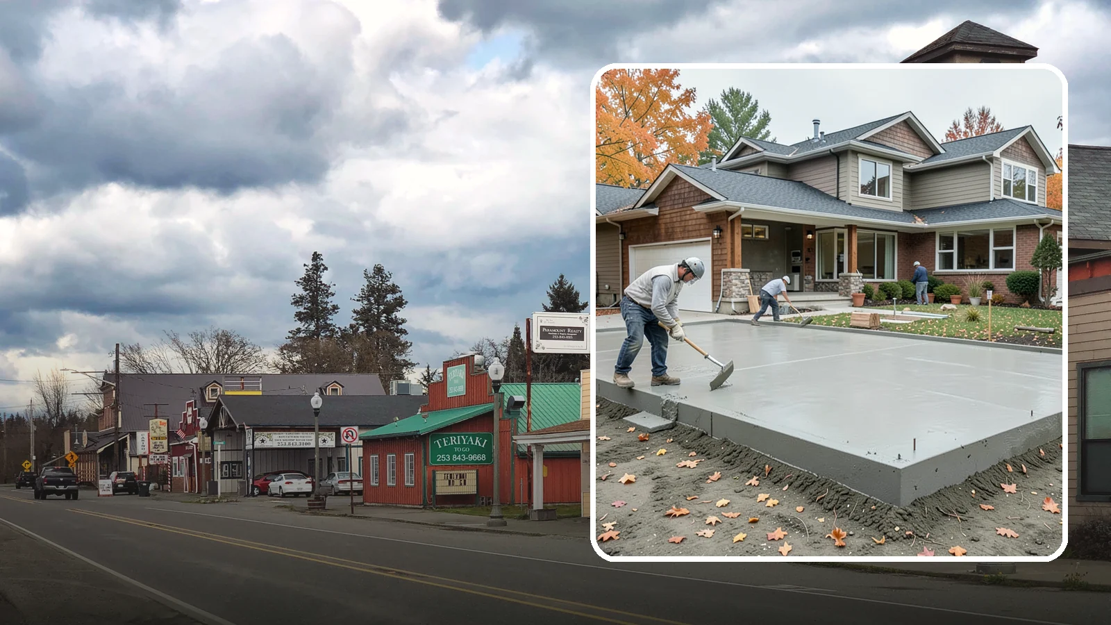 Slab Foundation Installation in Roy, Pierce County, WA - We pour monolithic and reinforced slab-on-grade foundations that give additions and homes a solid, ground-level base.