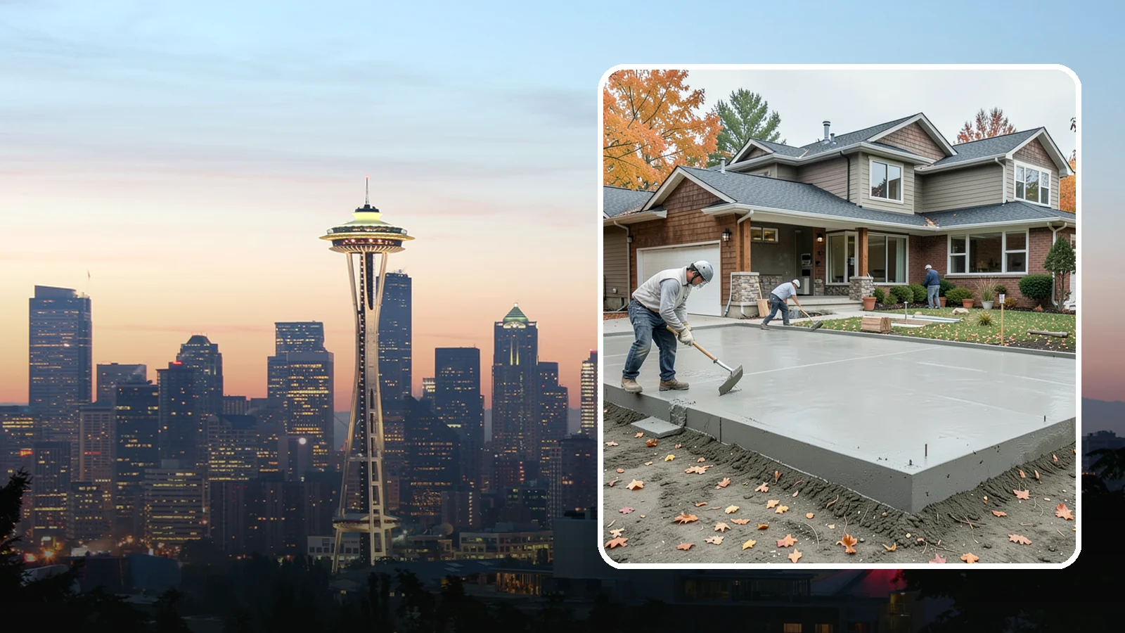 Slab Foundation Installation in Seattle, King County, WA - We pour monolithic and reinforced slab-on-grade foundations that give additions and homes a solid, ground-level base.