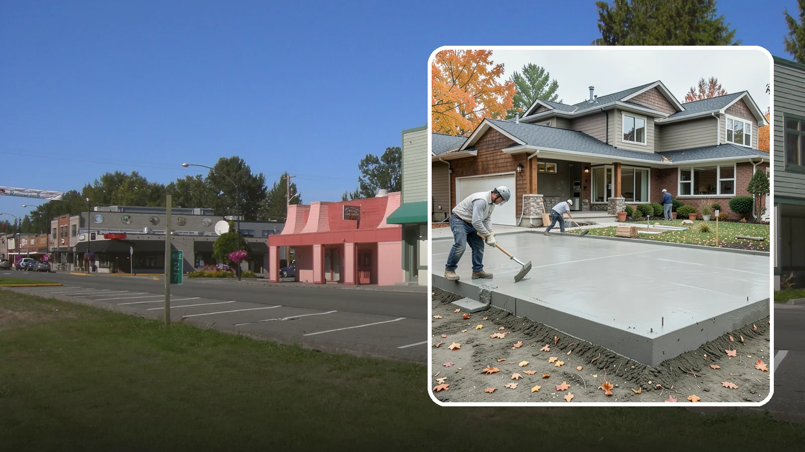Slab Foundation Installation in Snoqualmie, King County, WA - We pour monolithic and reinforced slab-on-grade foundations that give additions and homes a solid, ground-level base.
