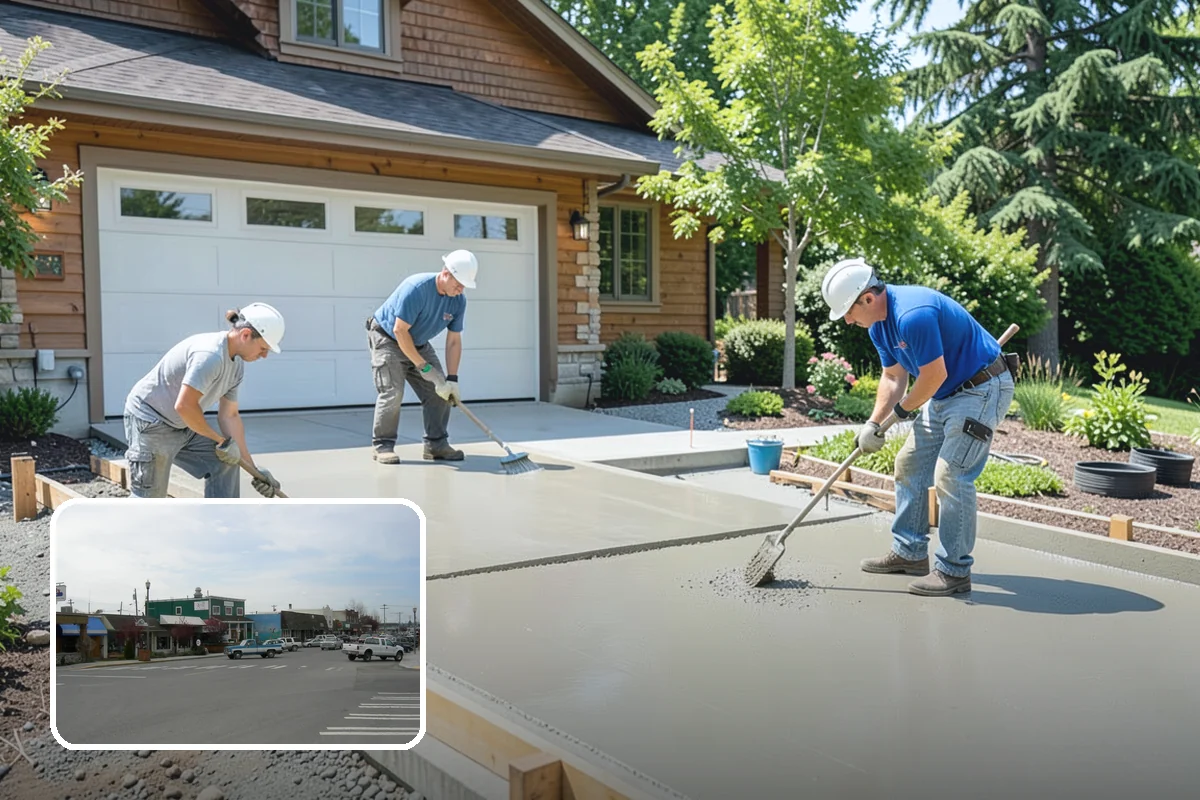 Slab Foundation Installation in Stanwood, Snohomish County, WA - One integrated pour that serves as footing and floor