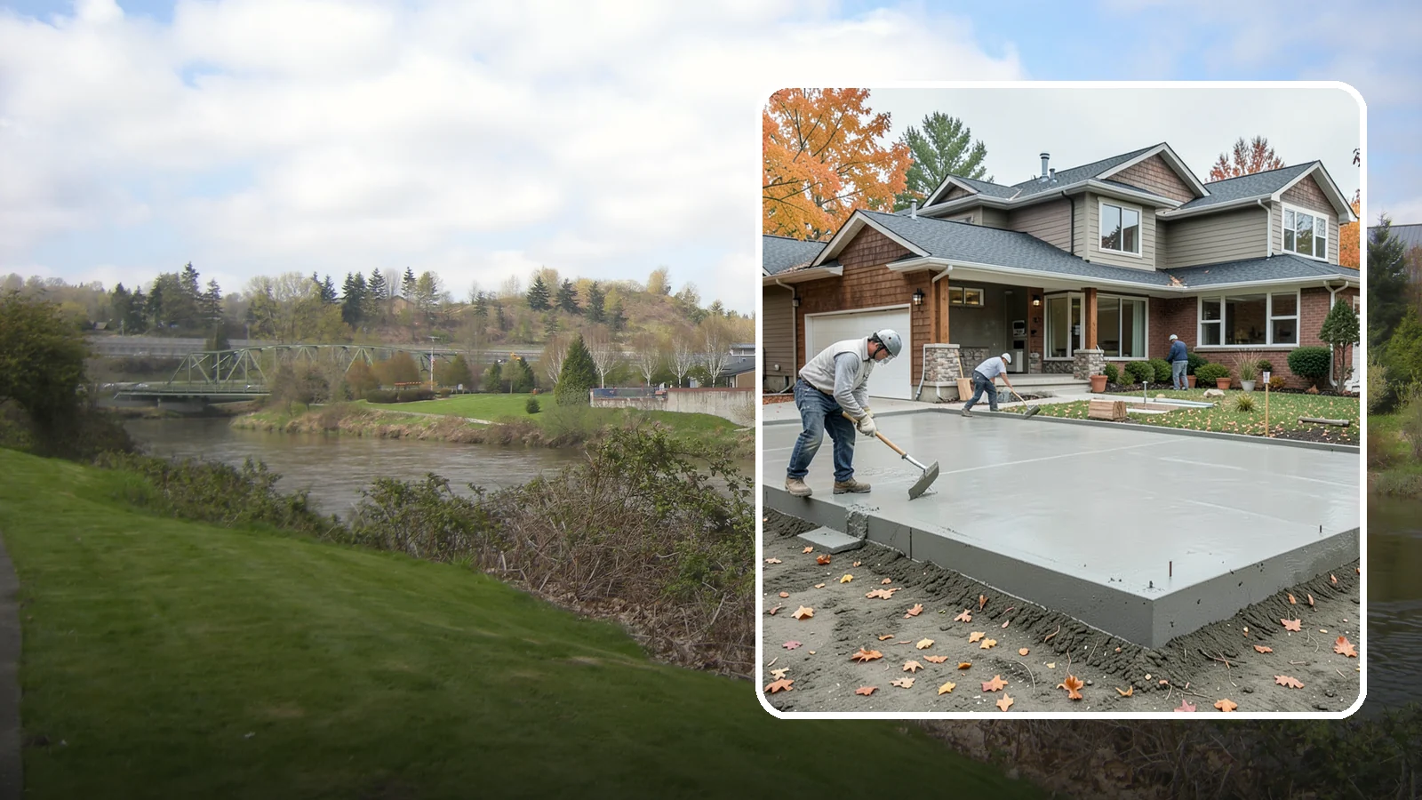 Slab Foundation Installation in Tukwila, King County, WA - We pour monolithic and reinforced slab-on-grade foundations that give additions and homes a solid, ground-level base.