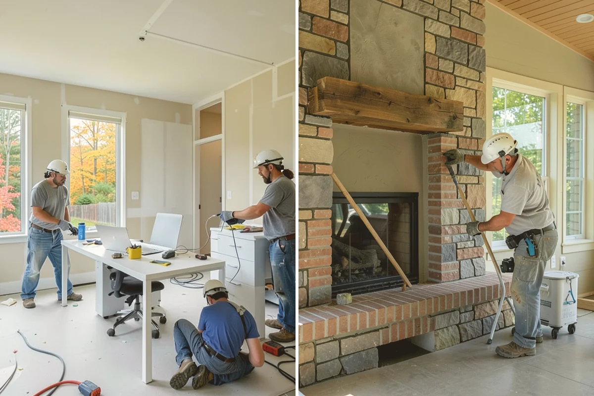 Slate Flooring Installation in Algona, King County, WA - Sort slate tiles for color and thickness