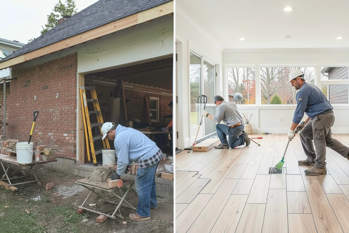 Slate Flooring Installation in Anacortes, Skagit County, WA - Sort slate tiles for color and thickness