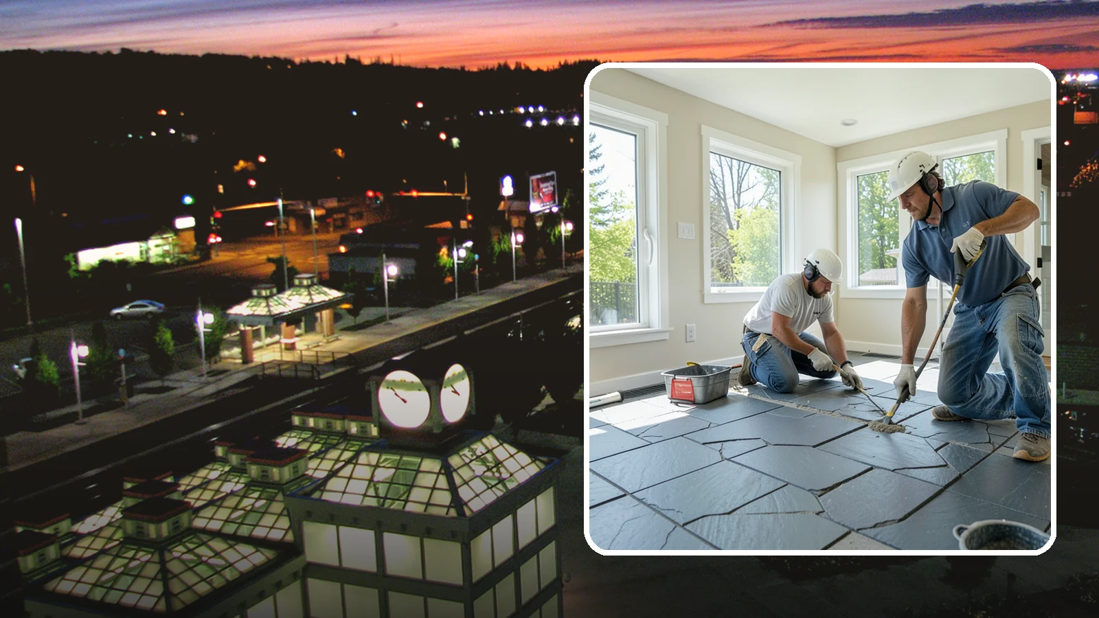 Slate Flooring Installation in Auburn, King County, WA - Rugged slate flooring installation that delivers natural slip resistance and earthy texture for high-traffic areas.
