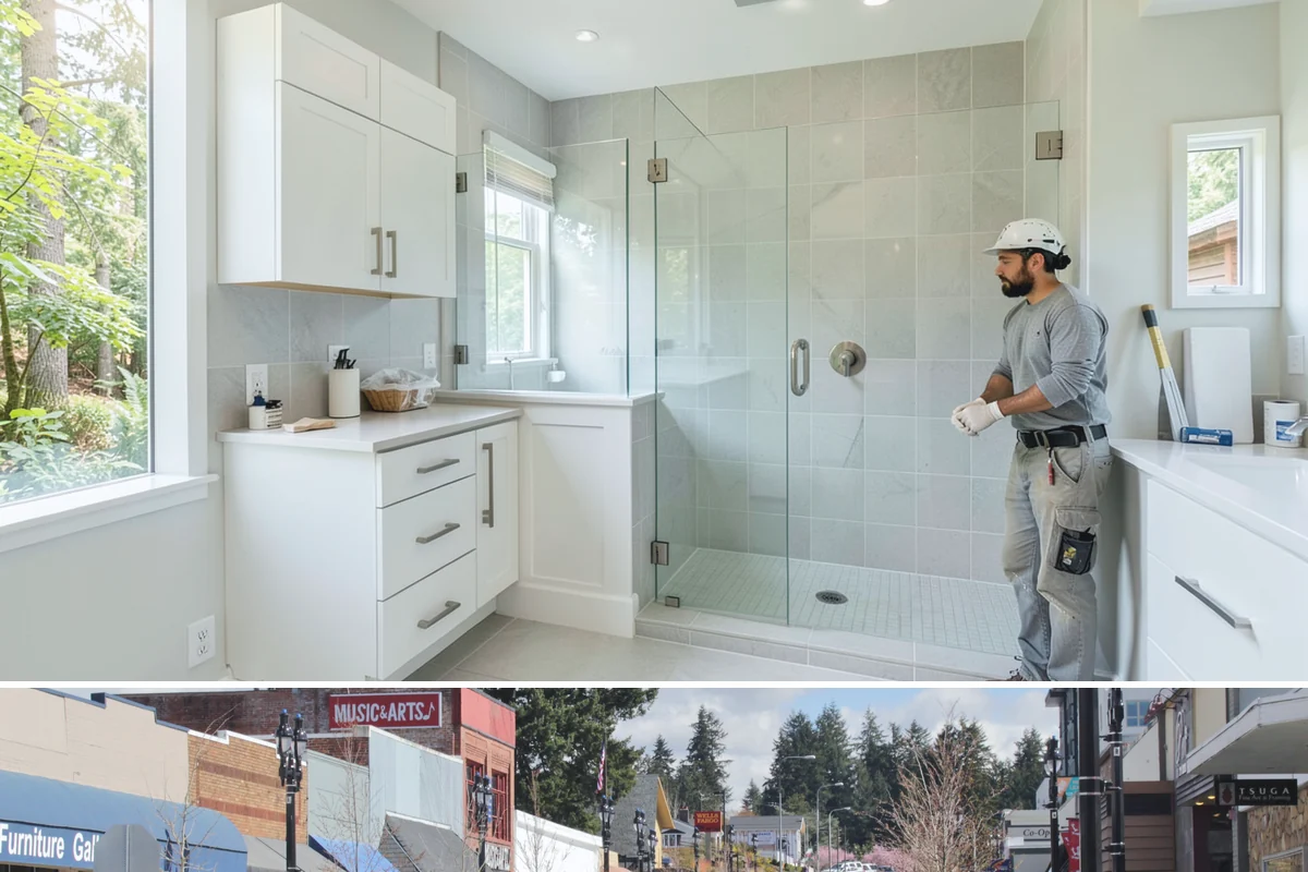 Slate Flooring Installation in Bothell, King County, WA - Slate floors can be installed year-round and are especially valued heading into the wet season for their wet-grip traction.