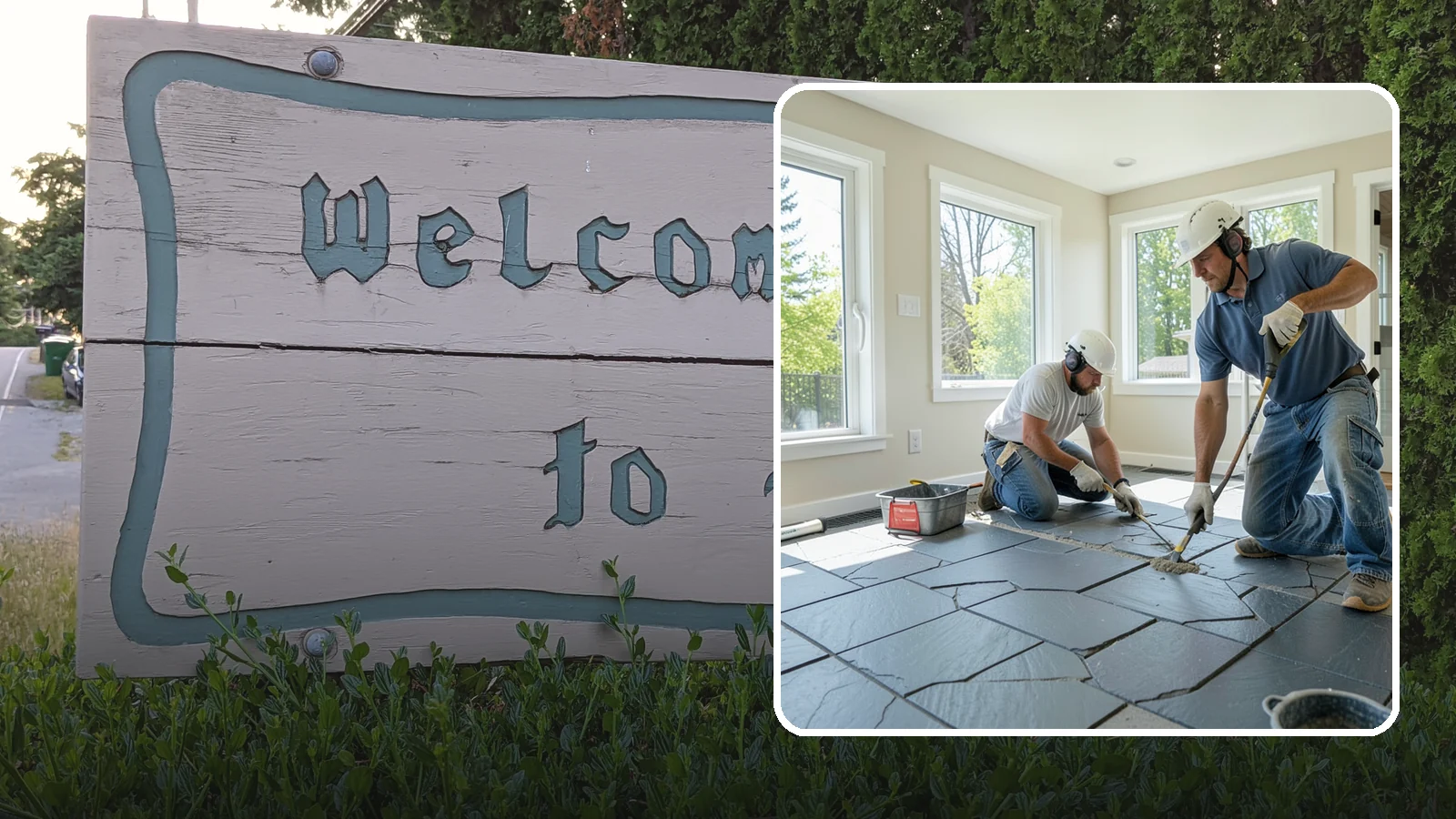 Slate Flooring Installation in Brier, Snohomish County, WA - Rugged slate flooring installation that delivers natural slip resistance and earthy texture for high-traffic areas.