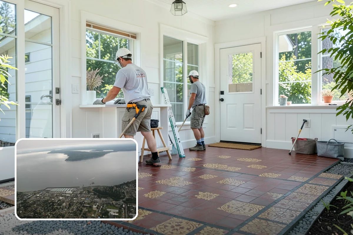 Slate Flooring Installation in Des Moines, King County, WA - Naturally slip-resistant when wet