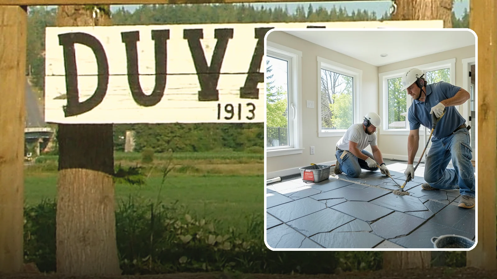 Slate Flooring Installation in Duvall, King County, WA - Rugged slate flooring installation that delivers natural slip resistance and earthy texture for high-traffic areas.