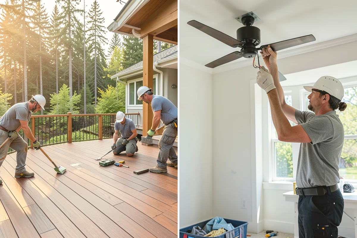 Slate Flooring Installation in Duvall, King County, WA - Sort slate tiles for color and thickness
