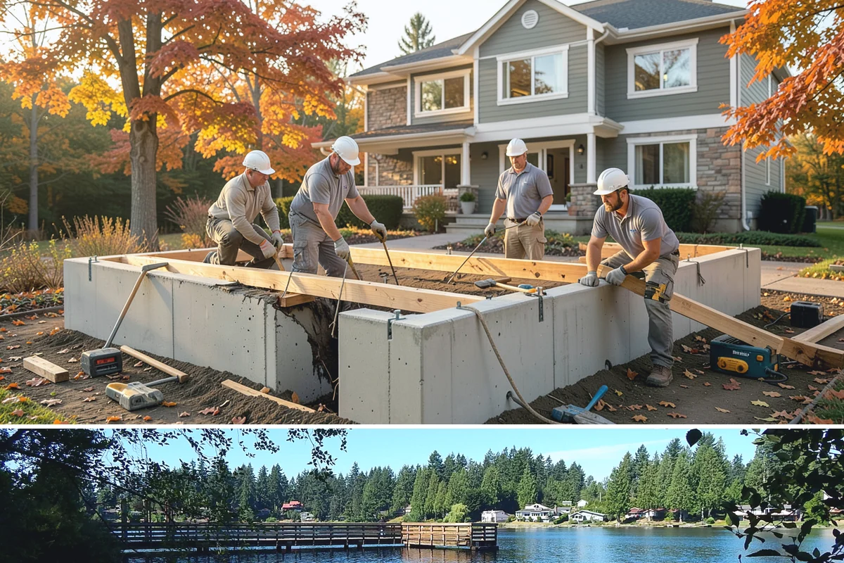 Slate Flooring Installation in Federal Way, King County, WA - Slate floors can be installed year-round and are especially valued heading into the wet season for their wet-grip traction.