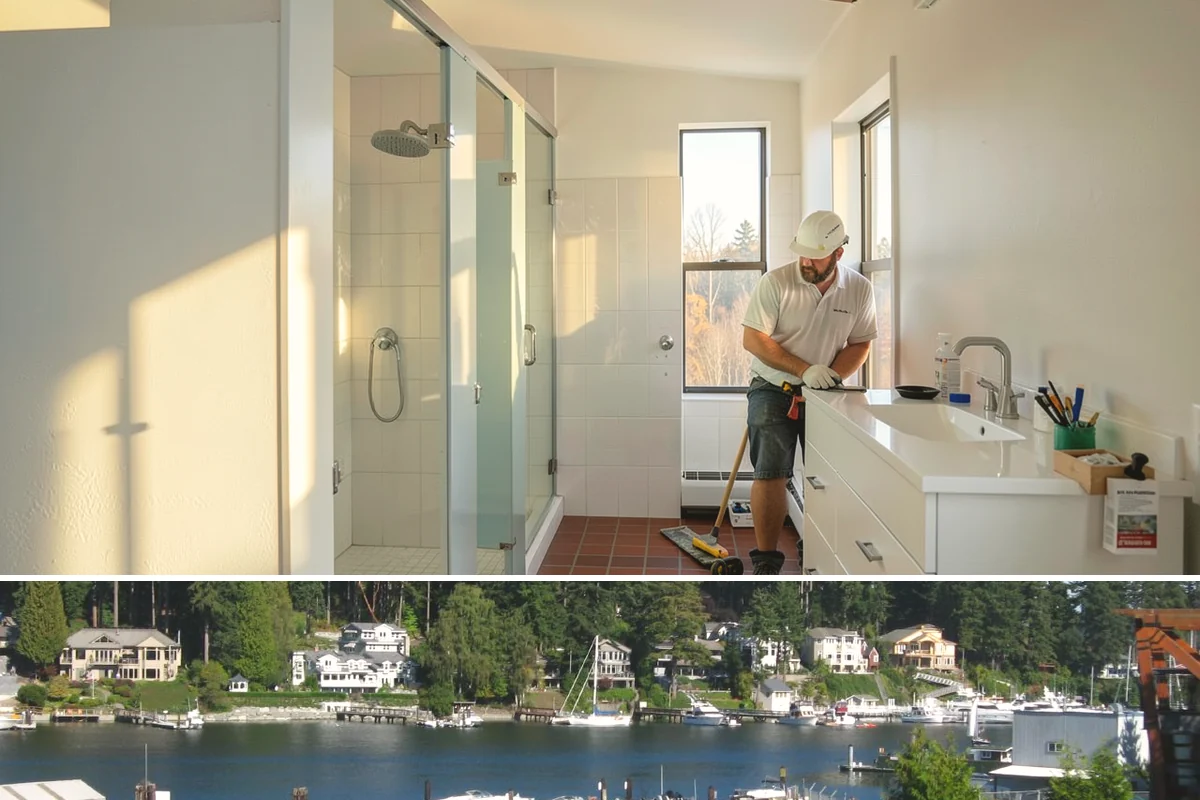 Slate Flooring Installation in Gig Harbor, Pierce County, WA - Slate floors can be installed year-round and are especially valued heading into the wet season for their wet-grip traction.