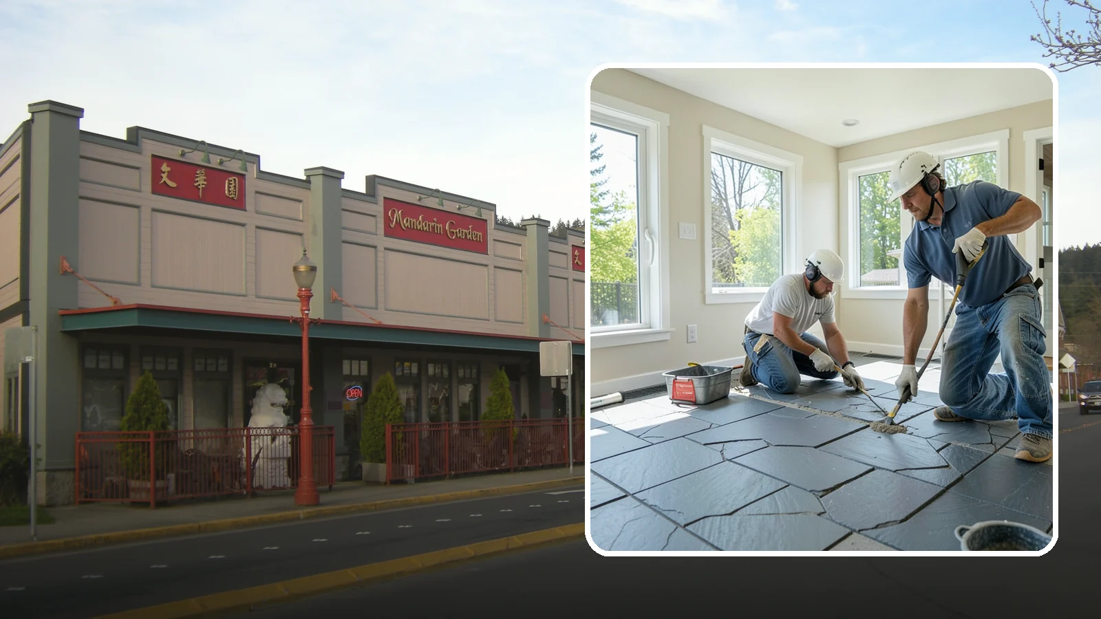 Slate Flooring Installation in Issaquah, King County, WA - Rugged slate flooring installation that delivers natural slip resistance and earthy texture for high-traffic areas.