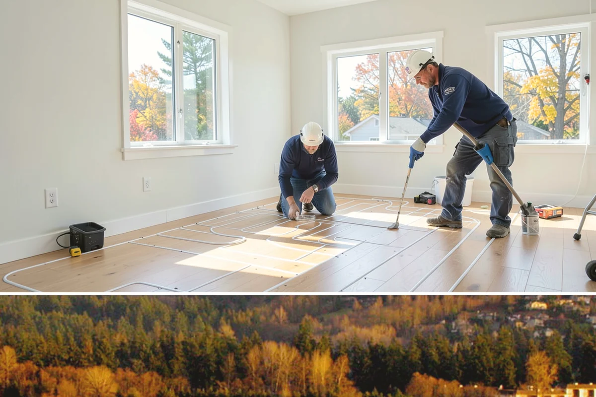 Slate Flooring Installation in Kenmore, King County, WA - Slate floors can be installed year-round and are especially valued heading into the wet season for their wet-grip traction.