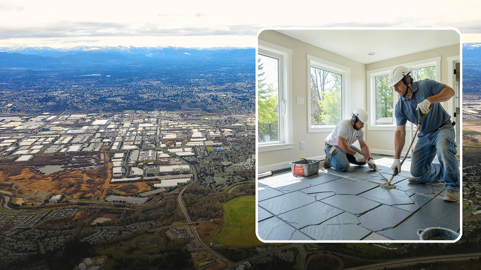 Slate Flooring Installation in Kent, King County, WA - Rugged slate flooring installation that delivers natural slip resistance and earthy texture for high-traffic areas.