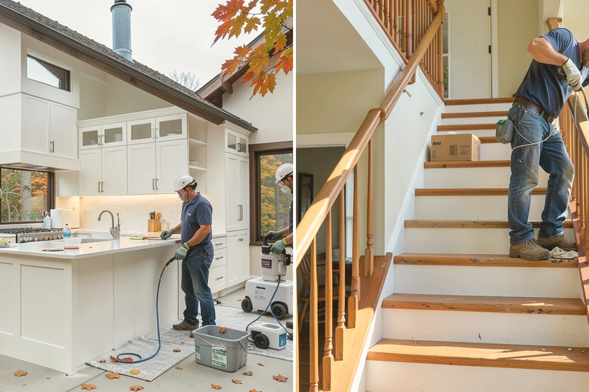 Slate Flooring Installation in Kirkland, King County, WA - Sort slate tiles for color and thickness