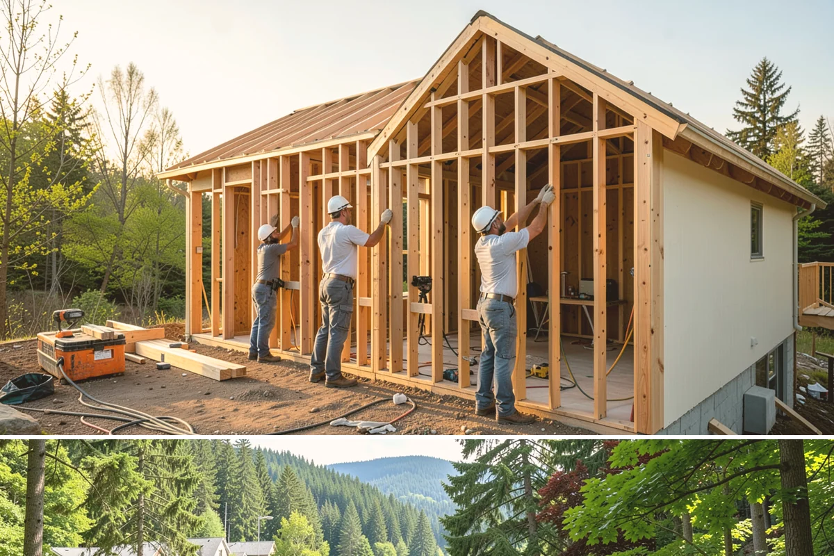 Slate Flooring Installation in Lake Forest Park, King County, WA - Slate floors can be installed year-round and are especially valued heading into the wet season for their wet-grip traction.