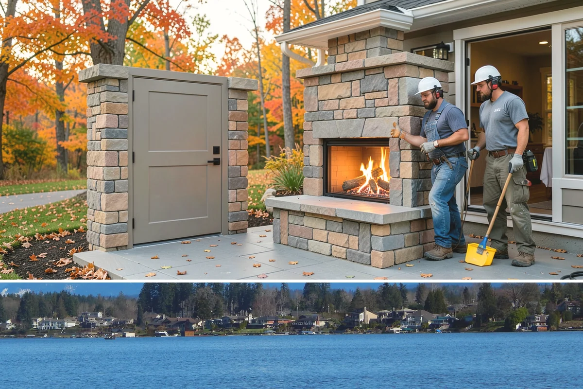 Slate Flooring Installation in Lake Stevens, Snohomish County, WA - Slate floors can be installed year-round and are especially valued heading into the wet season for their wet-grip traction.