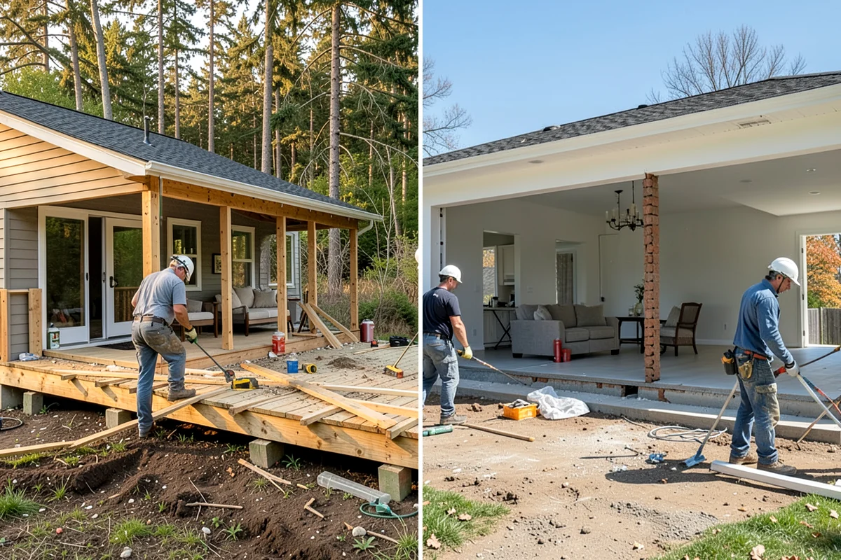 Slate Flooring Installation in Lyman, Skagit County, WA - Sort slate tiles for color and thickness