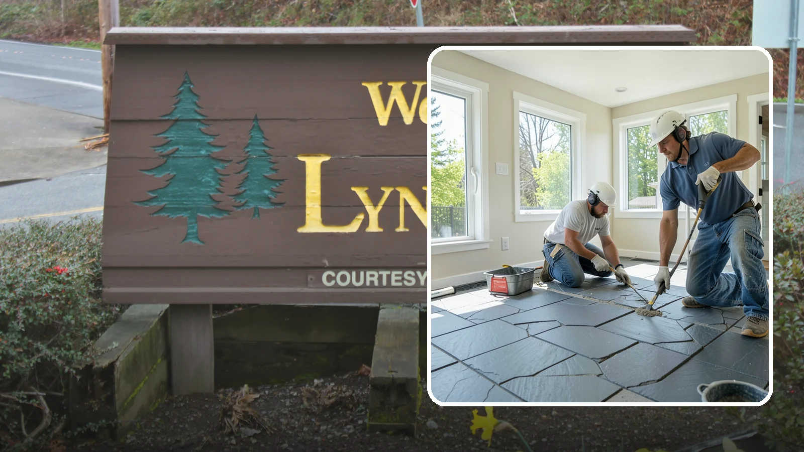 Slate Flooring Installation in Lynnwood, Snohomish County, WA - Rugged slate flooring installation that delivers natural slip resistance and earthy texture for high-traffic areas.