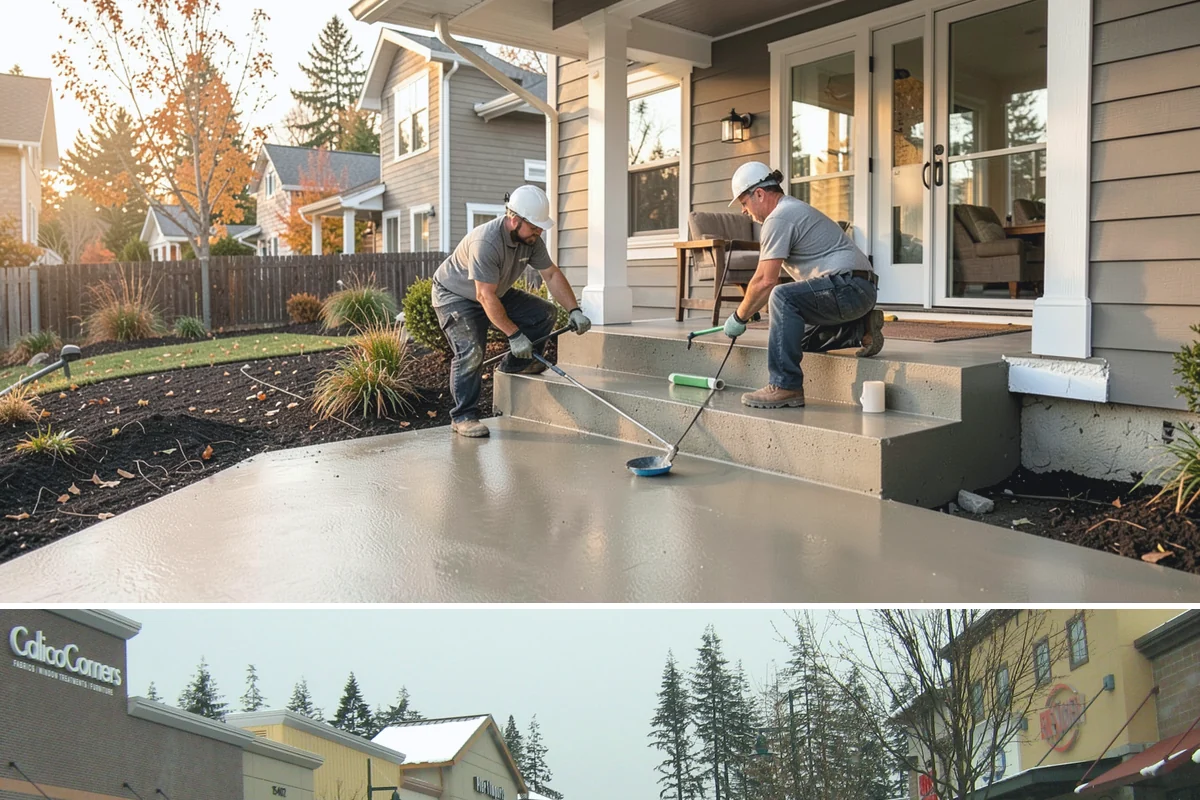 Slate Flooring Installation in Mill Creek, Snohomish County, WA - Slate floors can be installed year-round and are especially valued heading into the wet season for their wet-grip traction.