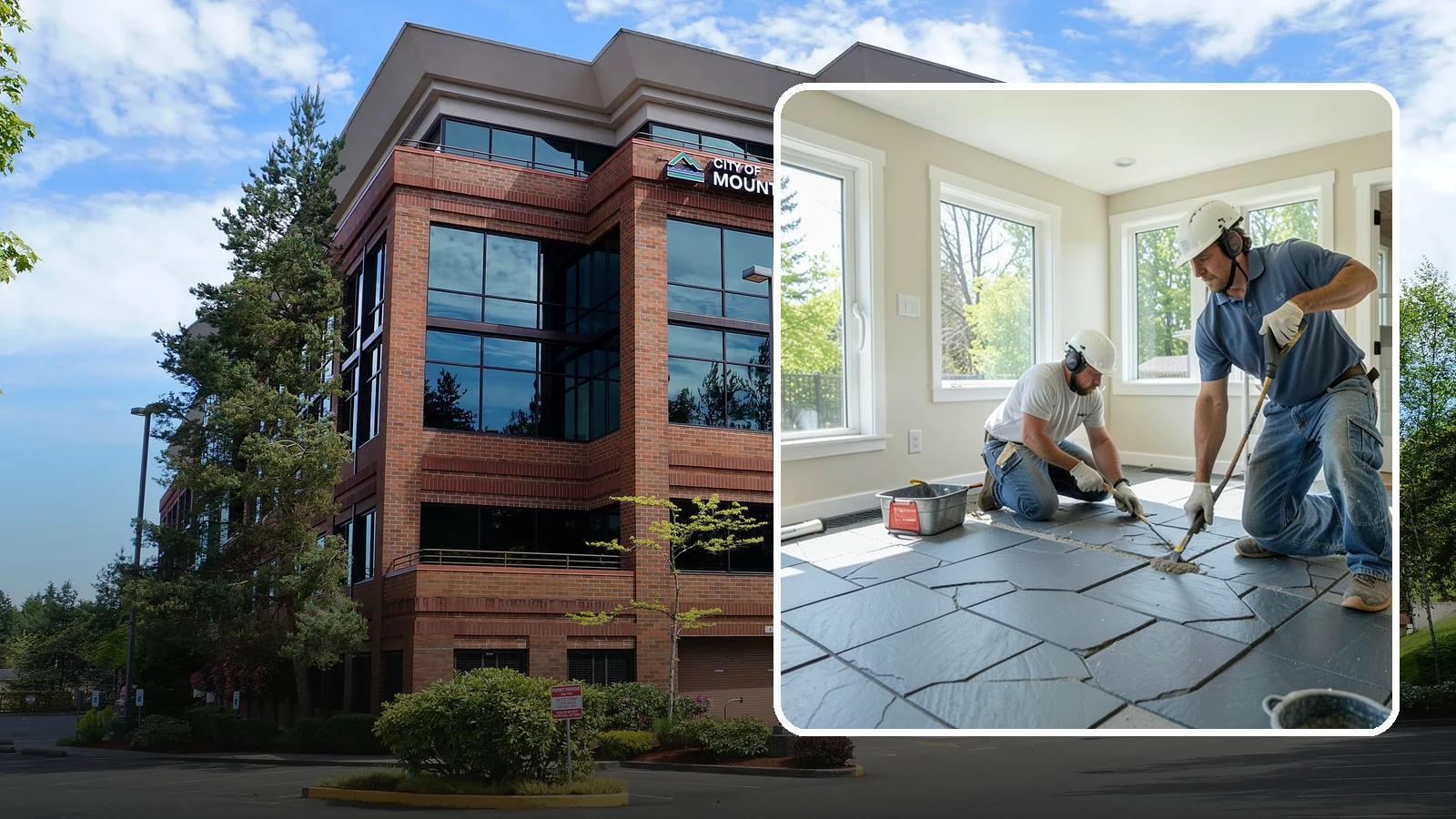 Slate Flooring Installation in Mountlake Terrace, Snohomish County, WA - Rugged slate flooring installation that delivers natural slip resistance and earthy texture for high-traffic areas.
