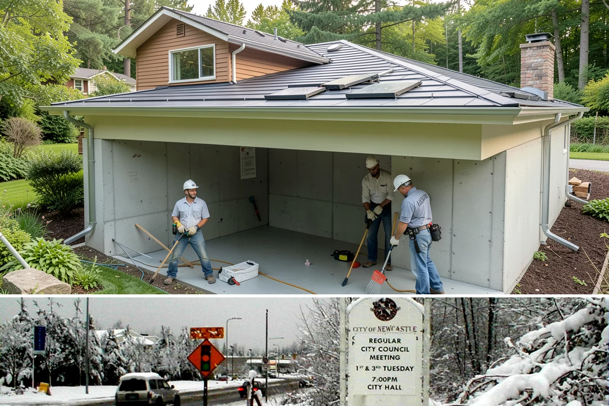 Slate Flooring Installation in Newcastle, King County, WA - Slate floors can be installed year-round and are especially valued heading into the wet season for their wet-grip traction.