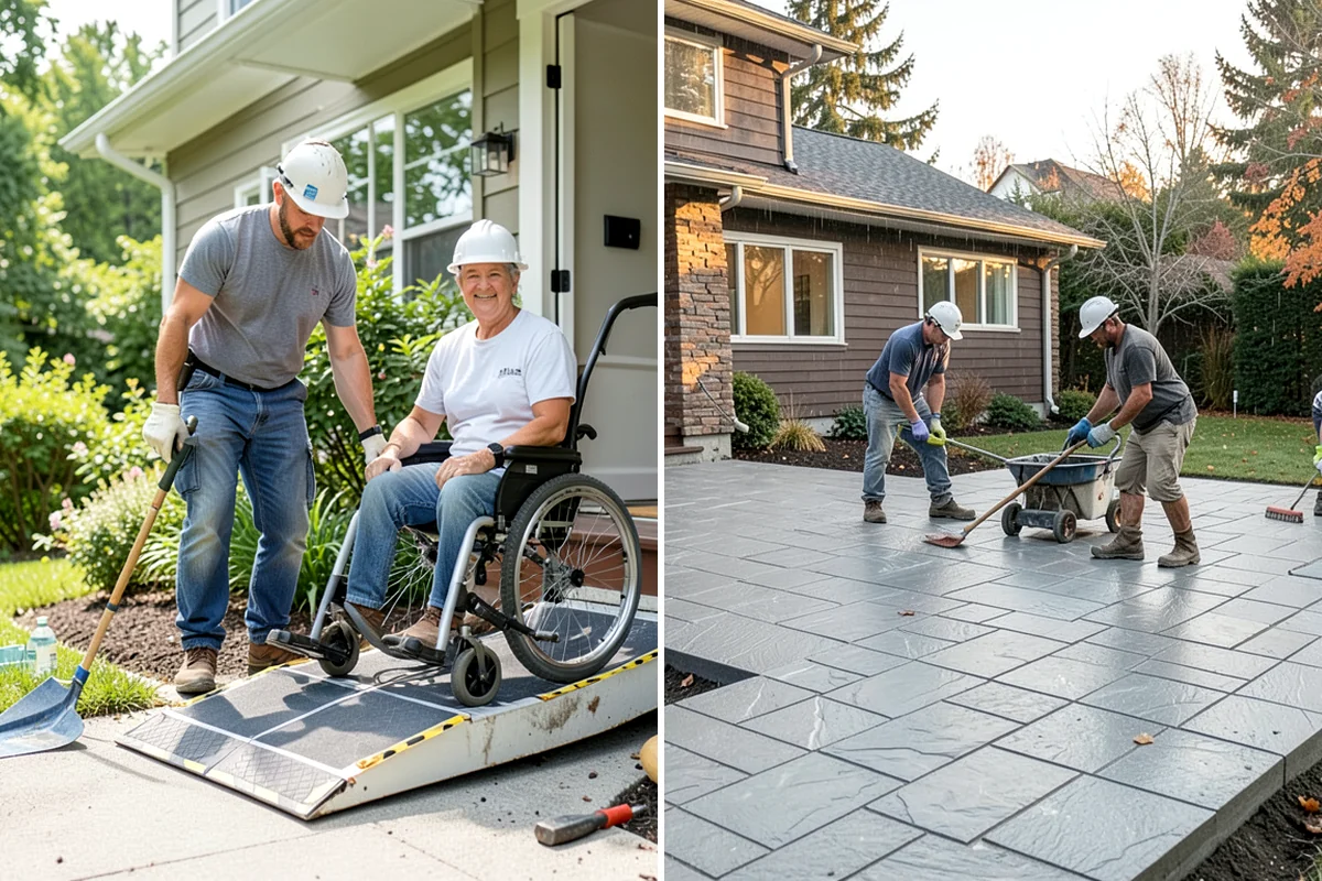 Slate Flooring Installation in Sedro-Woolley, Skagit County, WA - Sort slate tiles for color and thickness