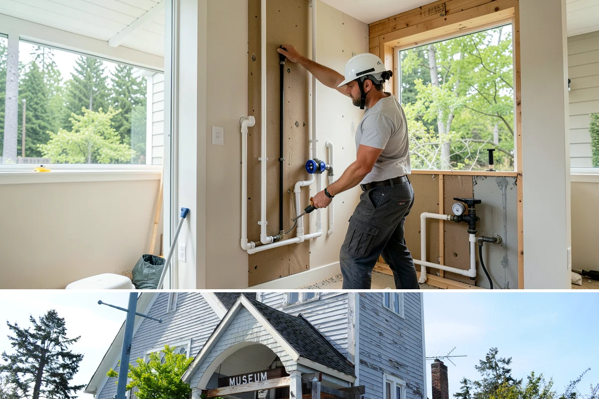Slate Flooring Installation in Steilacoom, Pierce County, WA - Slate floors can be installed year-round and are especially valued heading into the wet season for their wet-grip traction.