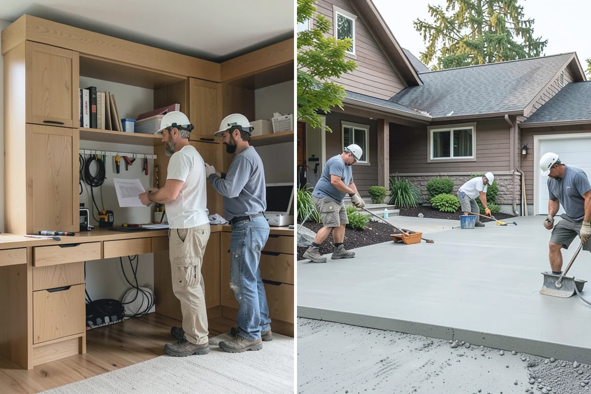Slate Flooring Installation in Woodinville, King County, WA - Sort slate tiles for color and thickness