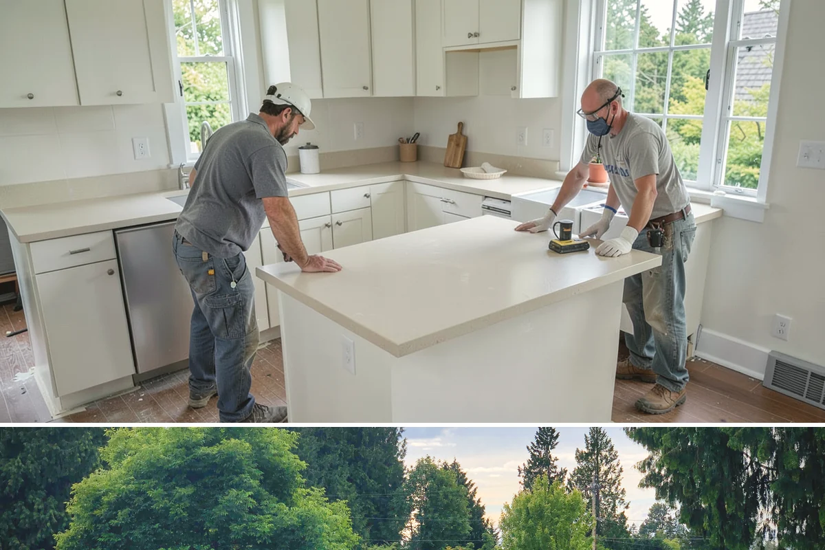 Sliding Glass Door Installation in Bonney Lake, Pierce County, WA - Warmer, drier months keep the opening protected during install, though we can weather-tent the work when needed.