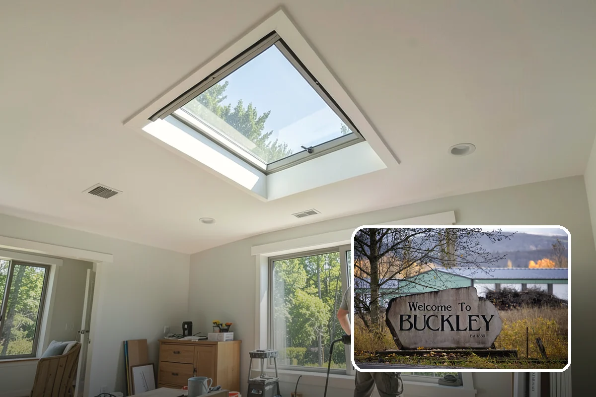 Sliding Glass Door Installation in Buckley, Pierce County, WA - Broad glass expanse without swing clearance
