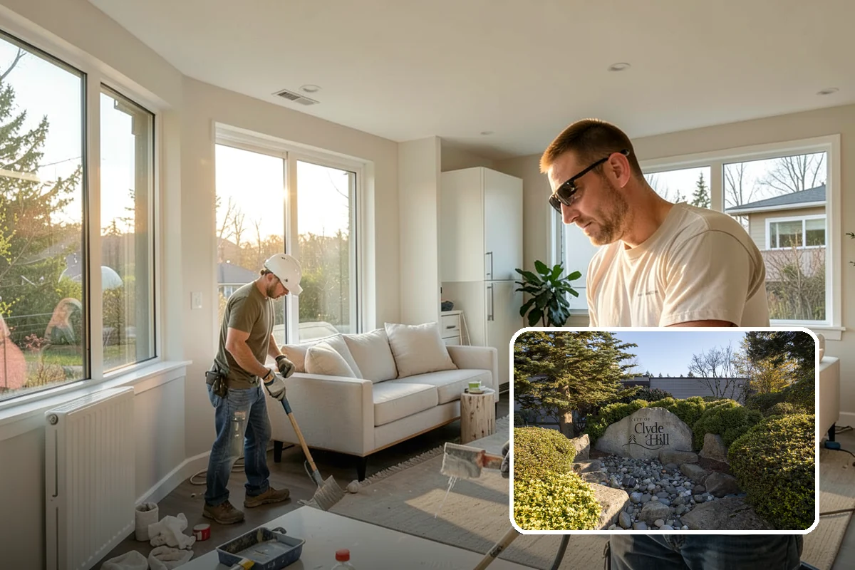 Sliding Glass Door Installation in Clyde Hill, King County, WA - Broad glass expanse without swing clearance