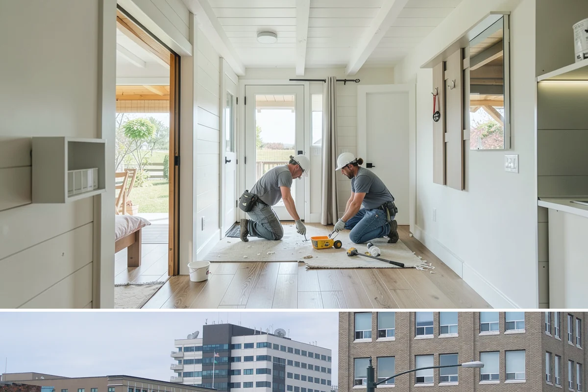 Sliding Glass Door Installation in Everett, Snohomish County, WA - Warmer, drier months keep the opening protected during install, though we can weather-tent the work when needed.
