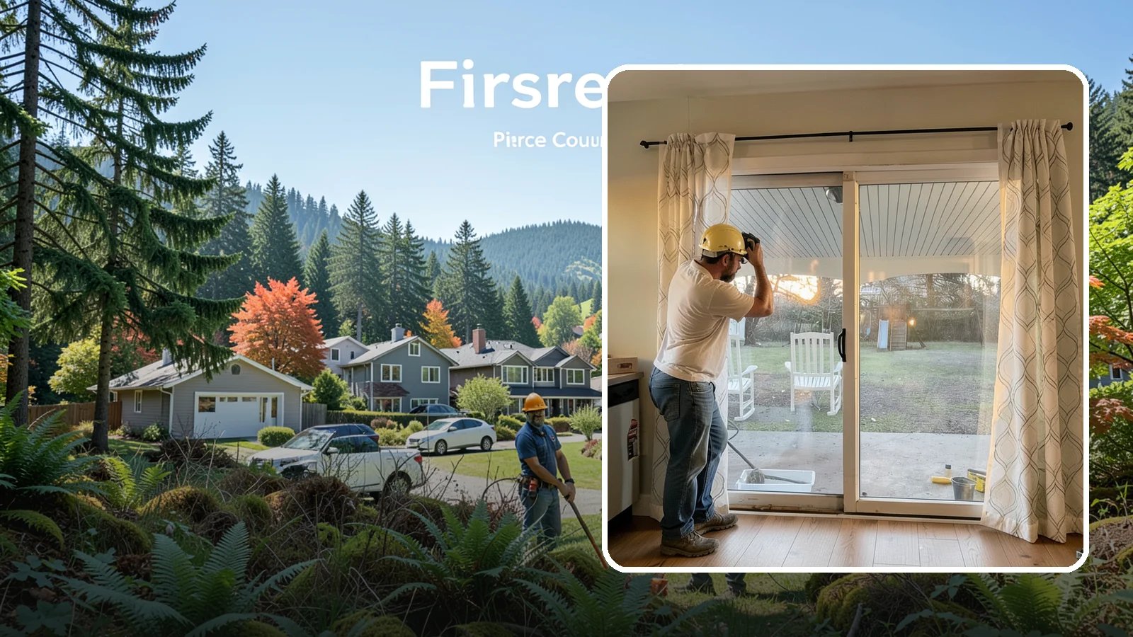 Sliding Glass Door Installation in Fircrest, Pierce County, WA - Space-saving sliding glass doors that maximize light and glide smoothly for easy backyard access.
