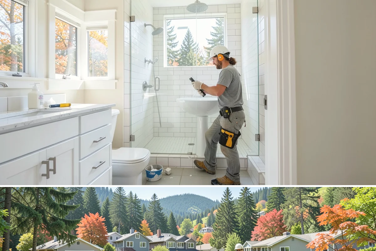 Sliding Glass Door Installation in Fircrest, Pierce County, WA - Warmer, drier months keep the opening protected during install, though we can weather-tent the work when needed.