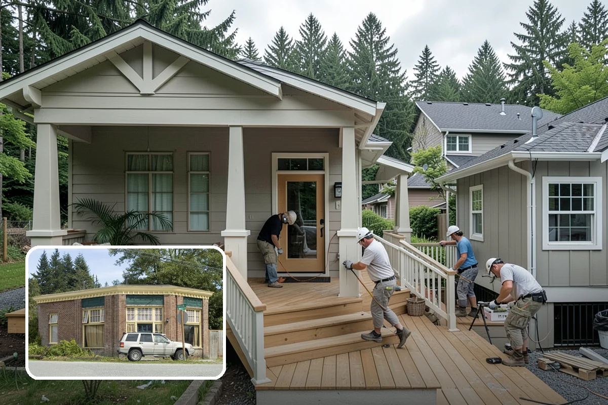 Sliding Glass Door Installation in Hamilton, Skagit County, WA - Broad glass expanse without swing clearance