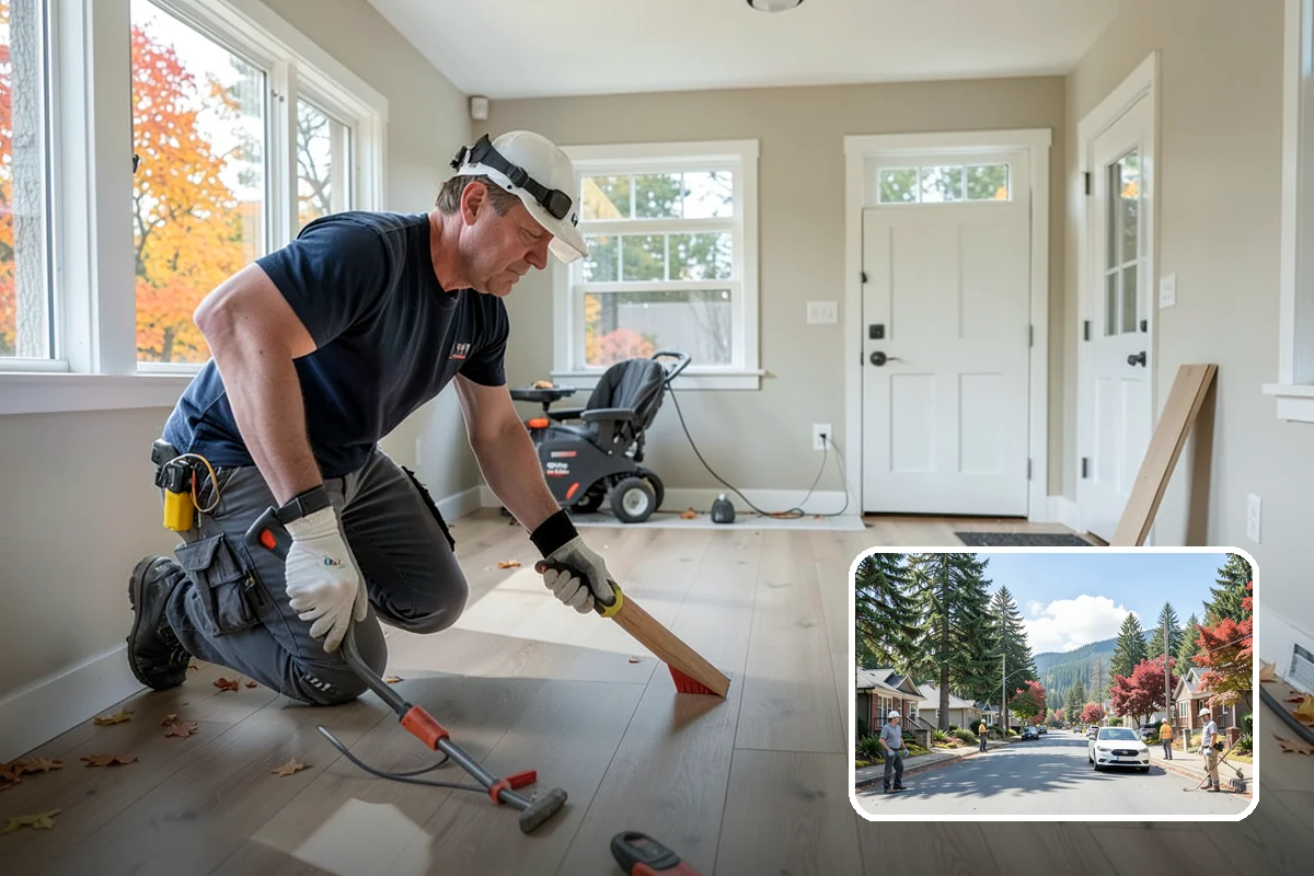 Sliding Glass Door Installation in Hunts Point, King County, WA - Broad glass expanse without swing clearance