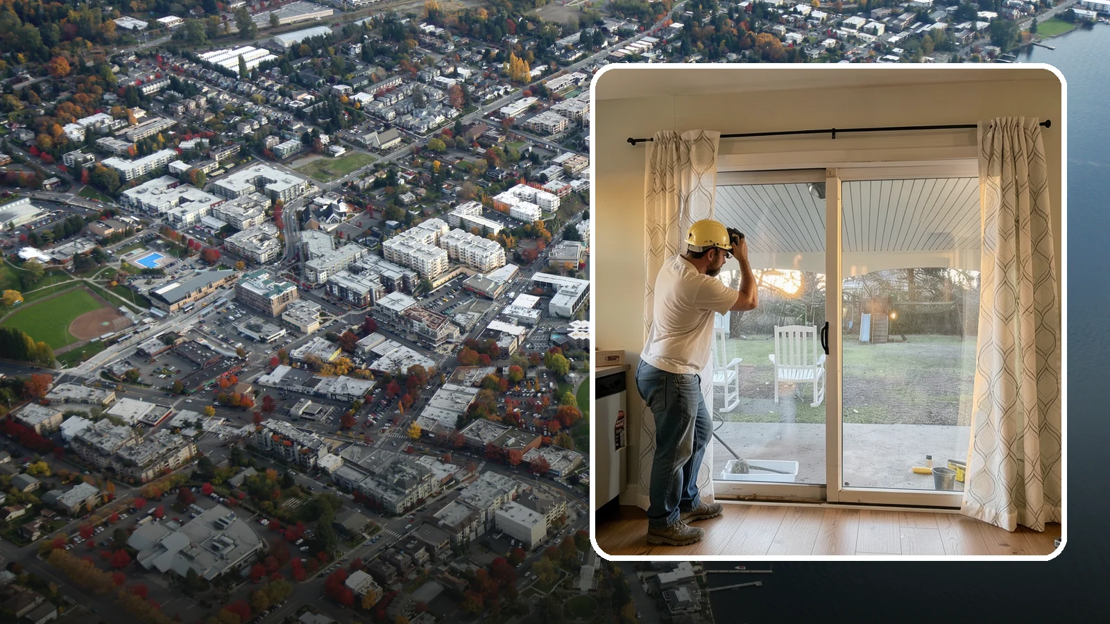Sliding Glass Door Installation in Kirkland, King County, WA - Space-saving sliding glass doors that maximize light and glide smoothly for easy backyard access.
