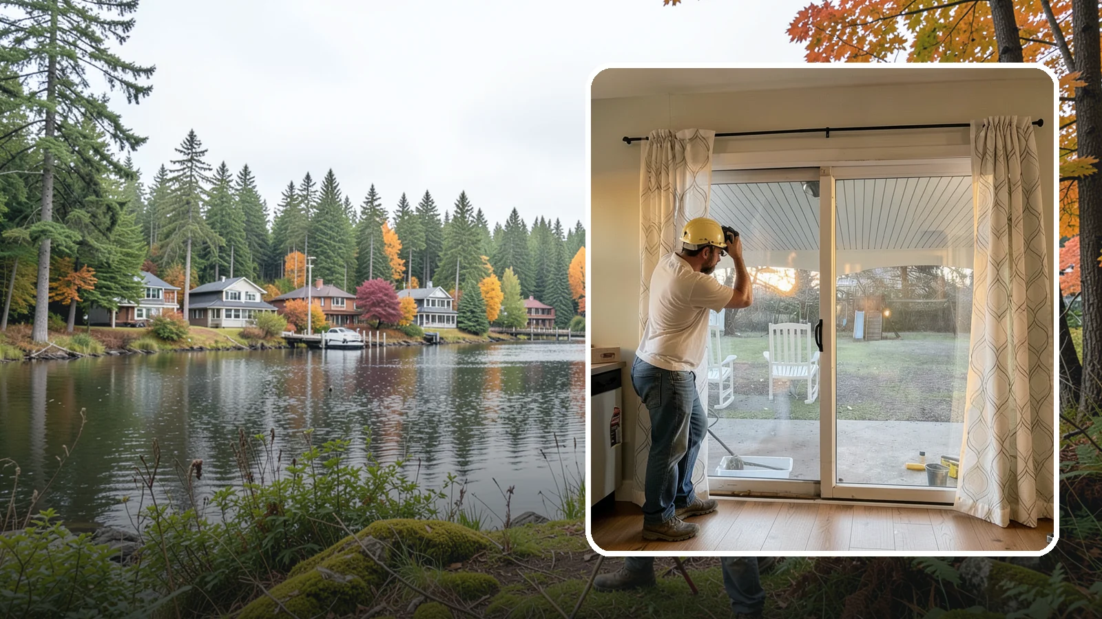 Sliding Glass Door Installation in La Conner, Skagit County, WA - Space-saving sliding glass doors that maximize light and glide smoothly for easy backyard access.