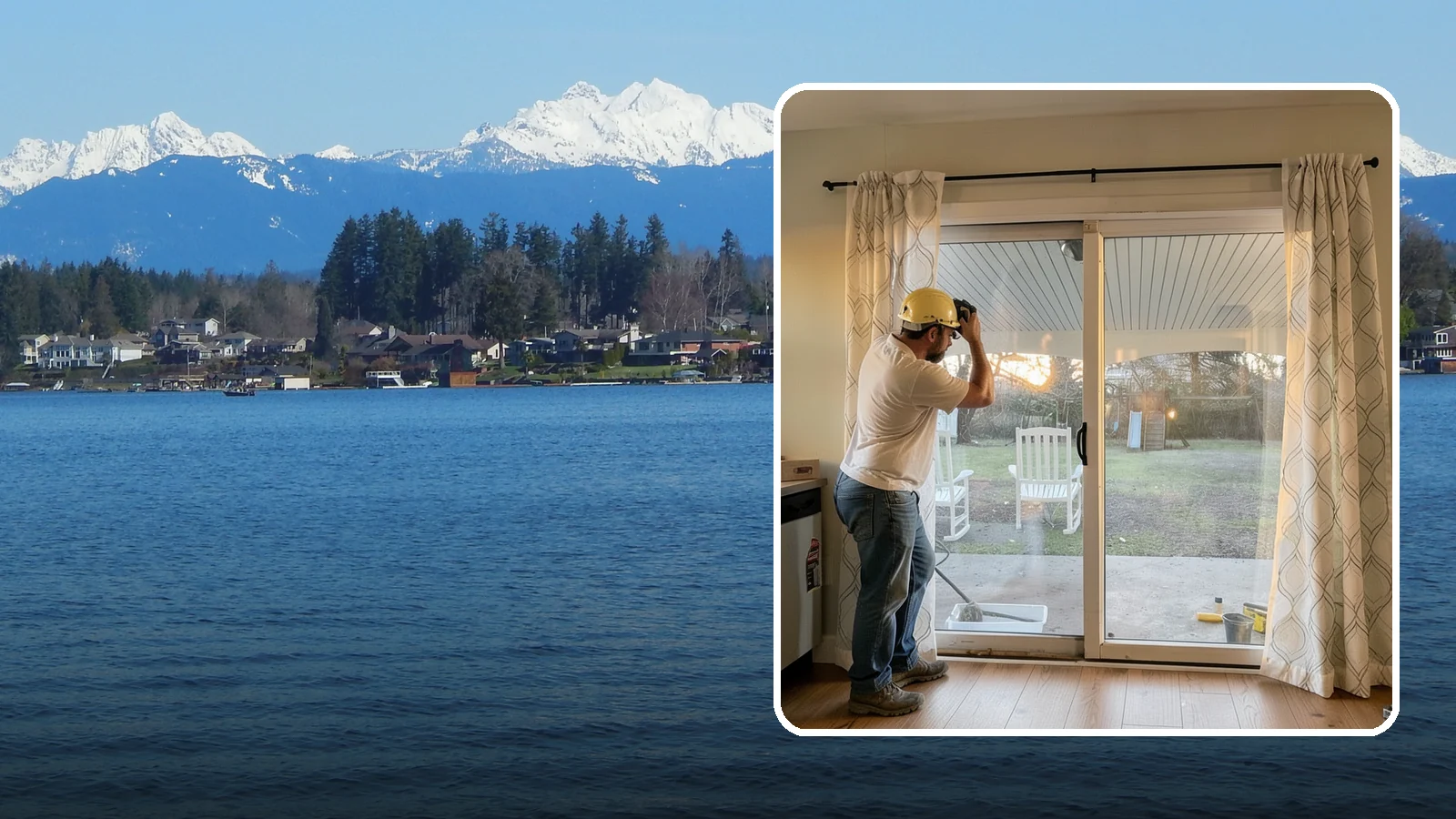 Sliding Glass Door Installation in Lake Stevens, Snohomish County, WA - Space-saving sliding glass doors that maximize light and glide smoothly for easy backyard access.